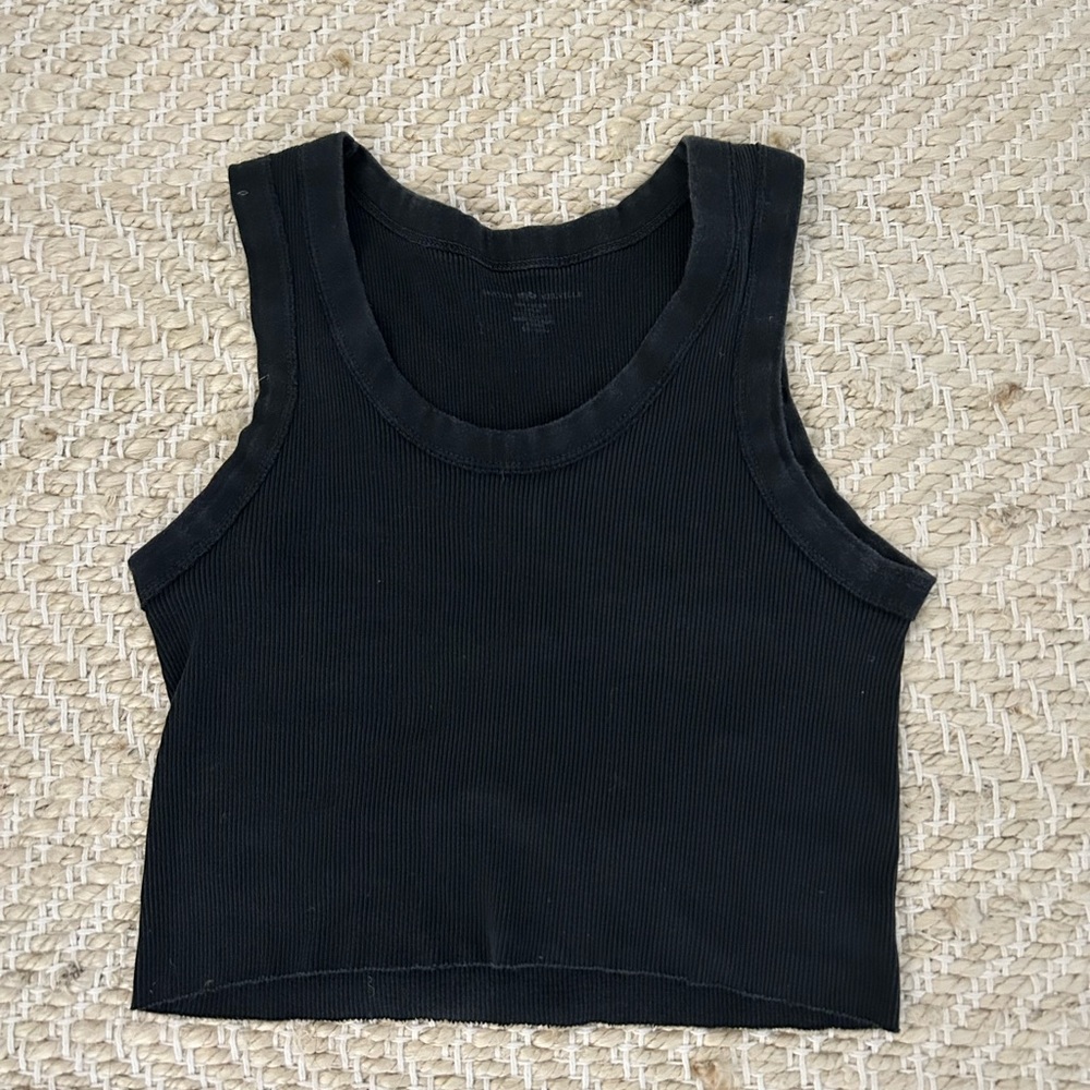Black tank top